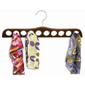 Wooden Scarf Hanger - Walnut & Chrome